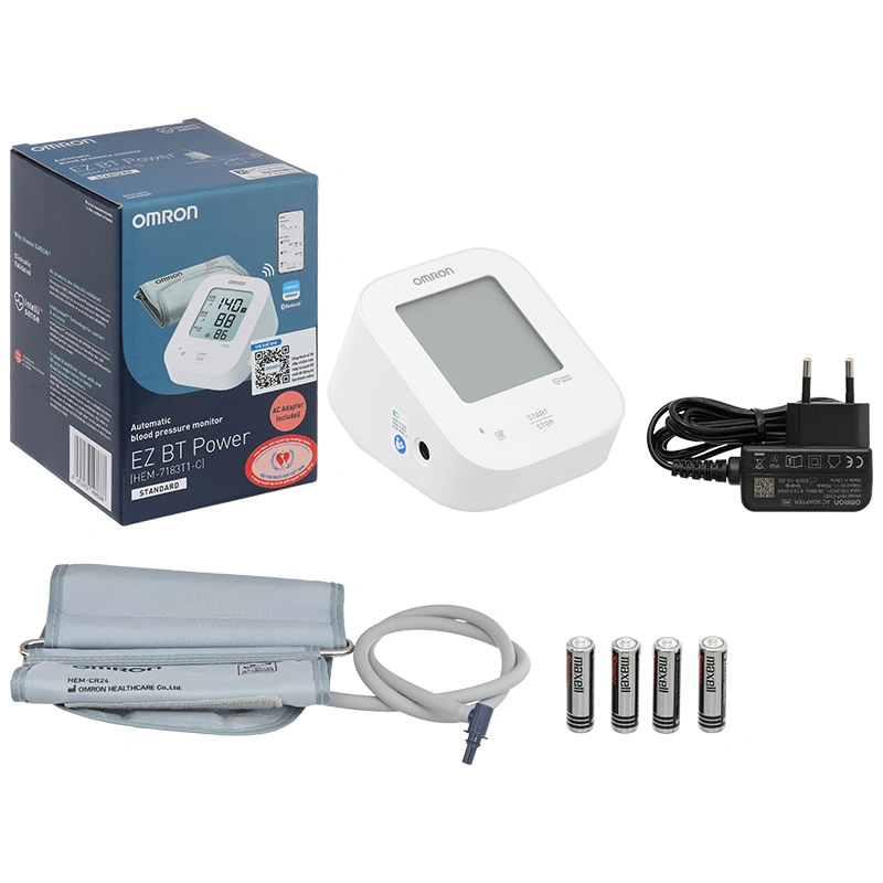 Máy đo huyết áp bắp tay Ez Bt Power Omron HEM-7183T1-C - 